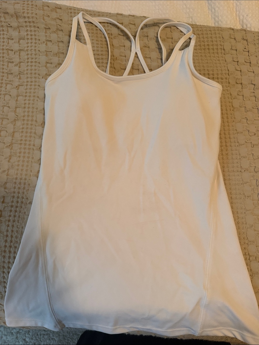 Gaiam Women’s White Strappy Yoga Tank